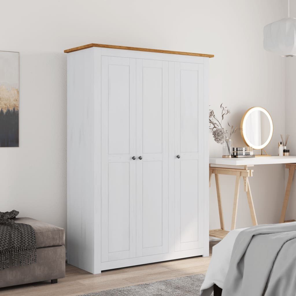 furnicato Kleiderschrank 3-Türig Weiß 118×50×171,5 cm günstig online kaufen