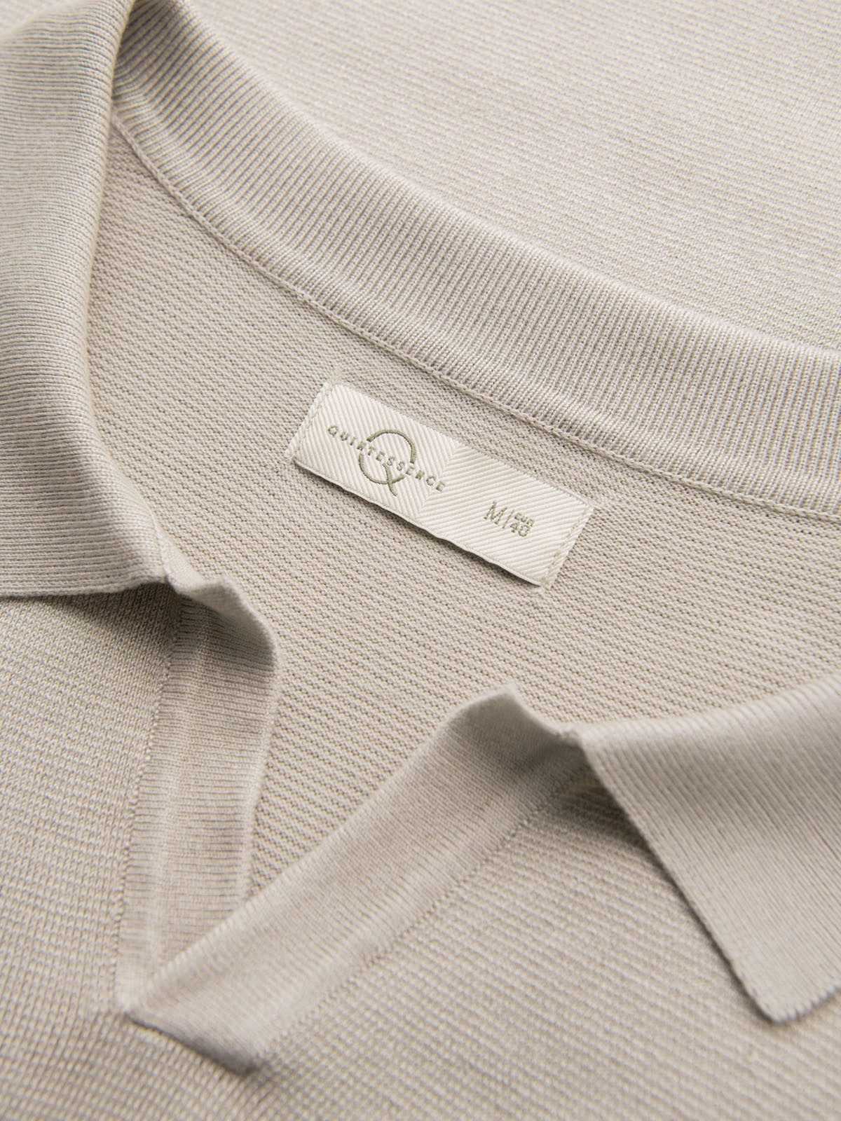 Poloshirt Knopfloses Herren-Poloshirt mit klassischer Webart