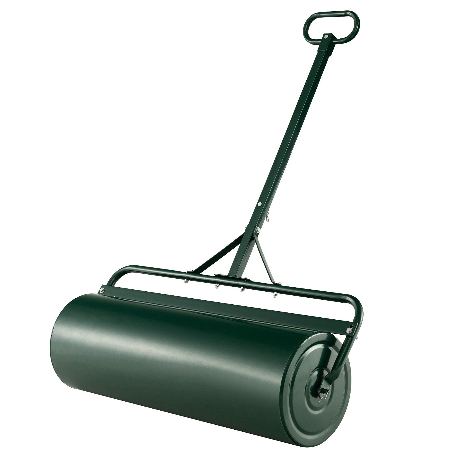 COSTWAY Rasenwalze, 90,00 cm,Gartenwalze Ø 30cm, 63L, mit Griff, aus Metall