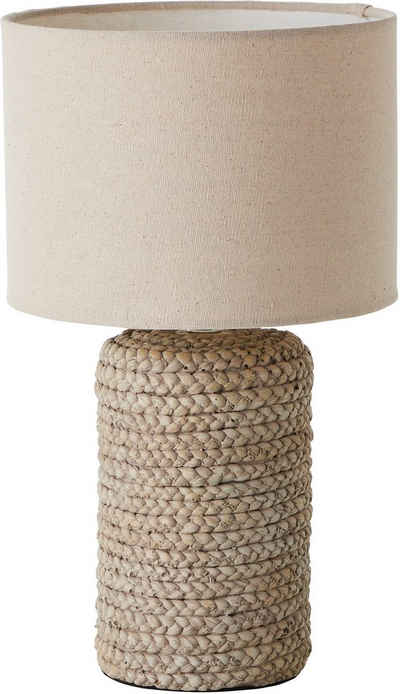 Timbers Tischleuchte »Springfield«, Tischlampe Schreibtischlampe Keramik in Geflecht - Optik 1 x E27, max. 40W, grau/beige