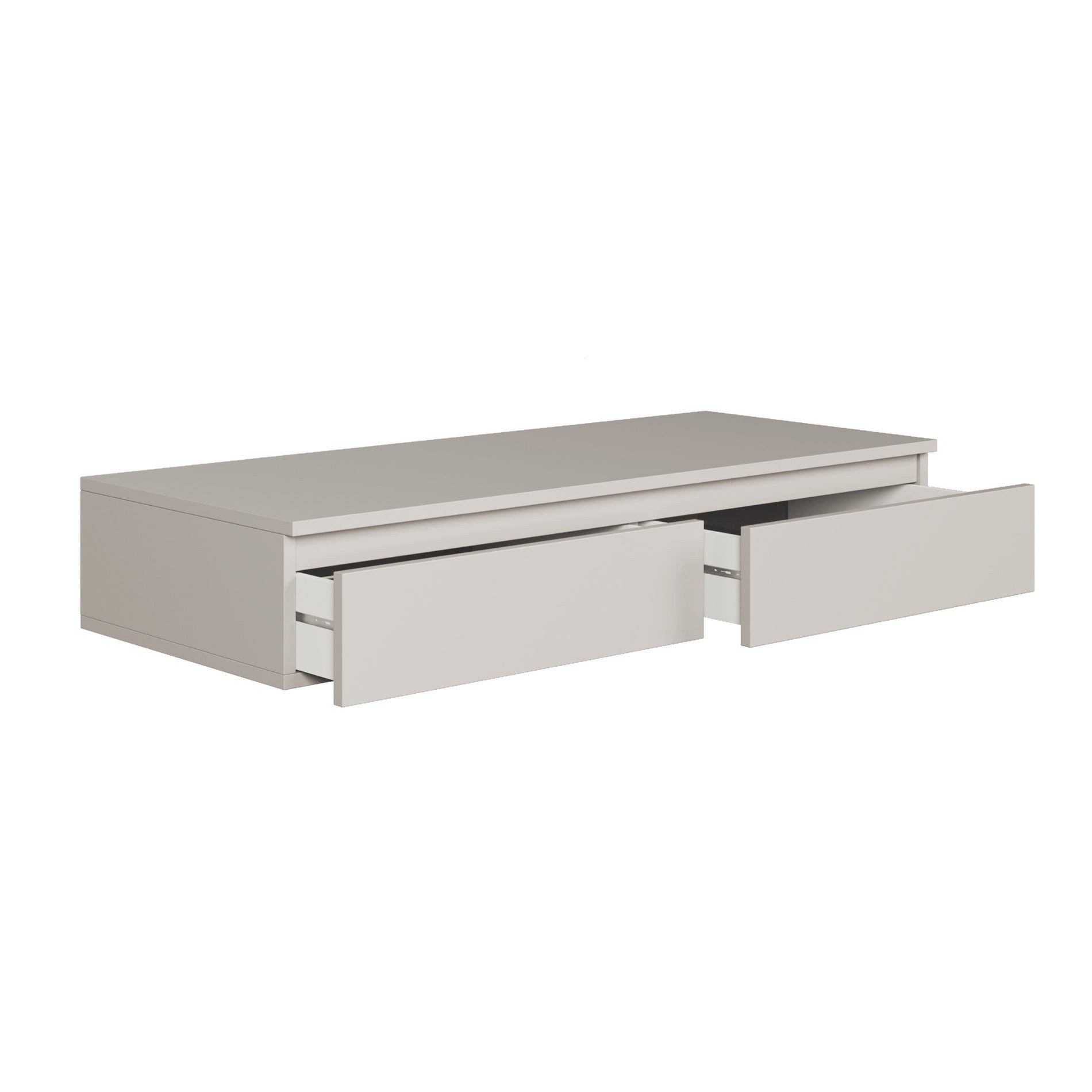 Selsey Schminktisch BEMMI, Hängeschreibtisch Schminktisch mit 2 Schubladen 120 cm breit