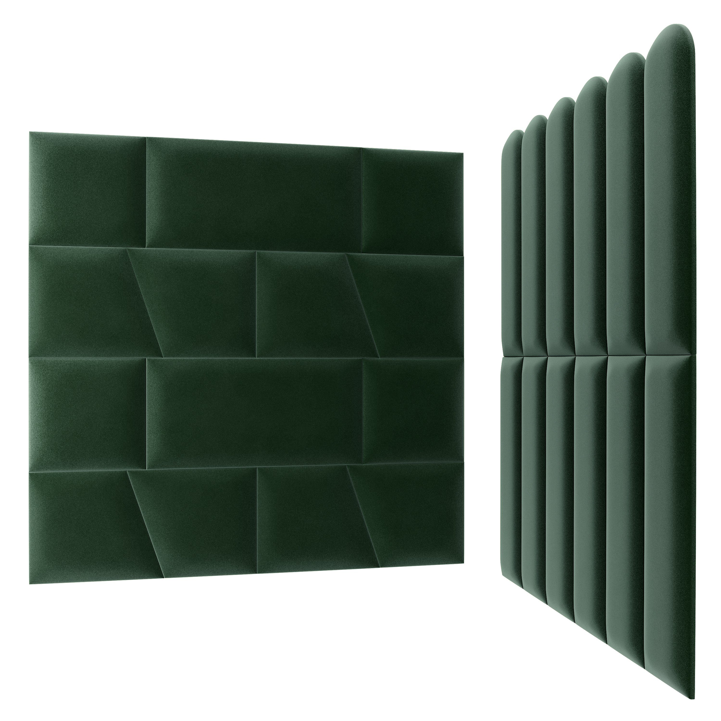 sossai® 3D Wandpaneel Wandpolster Wandverkleidung gepolstert Toppa, BxL: 15x60 cm, (1-tlg)