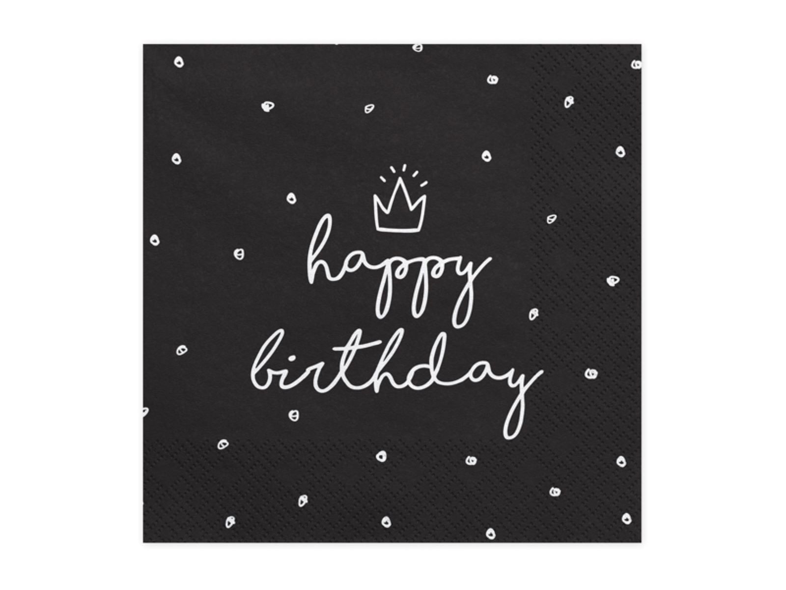 partydeco Papierserviette Servietten 'Happy Birthday' 20Stk./33x33cm, Schwa