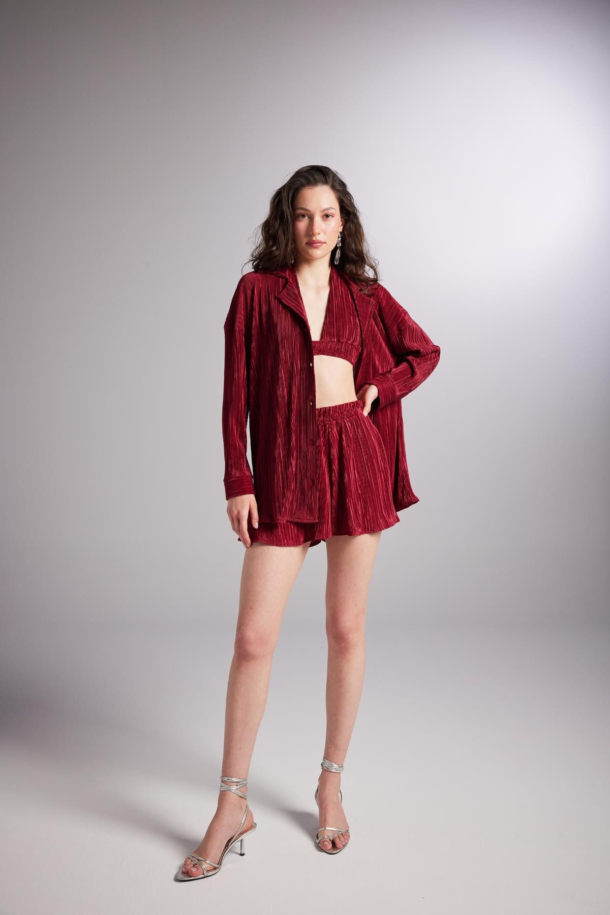 Langarmhemd Bequeme Oversized Bluse