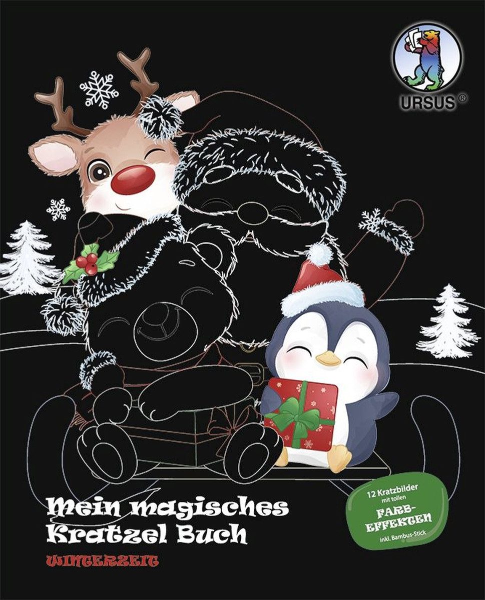 Ursus - Ludwig Bähr Bastelfilz Mein magisches Kratzelbuch 'Winterzeit'