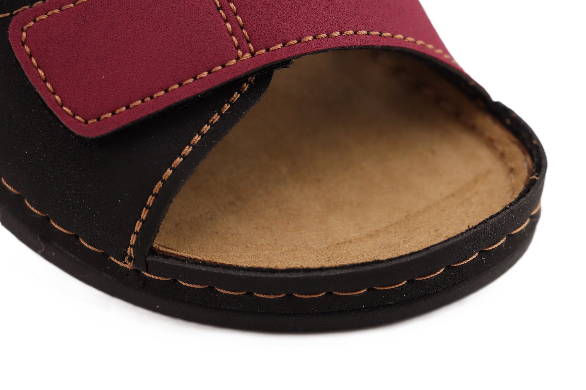 INBLU Klettverschluss Pantolette Hausschuh