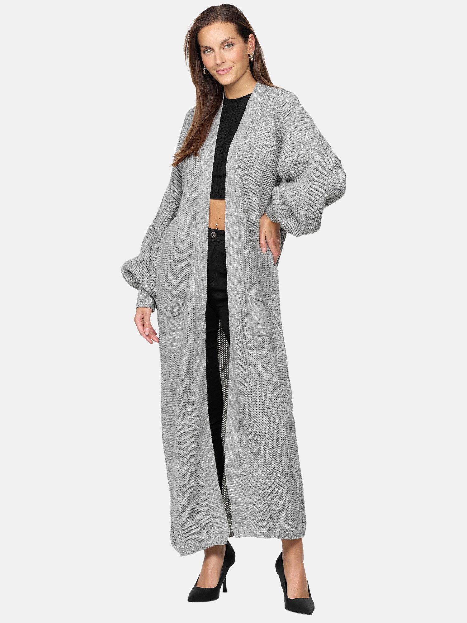 Elara Cardigan Elara Langer Damen Oversize günstig online kaufen