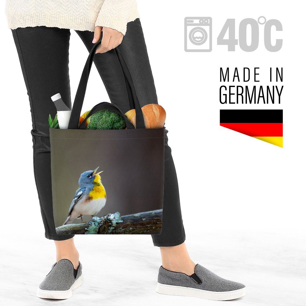 Meisenvogel Meisenwaldsänger Henkeltasche Natur (1-tlg), Vogel VOID Tie Vogel Parula Meise Natur