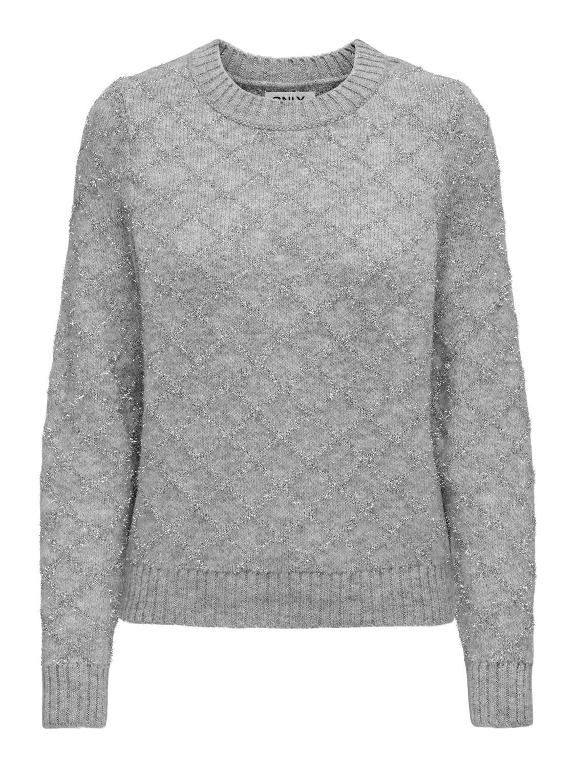 ONLY Rundhalspullover ONLALBA L/S GLITTER O-NECK günstig online kaufen