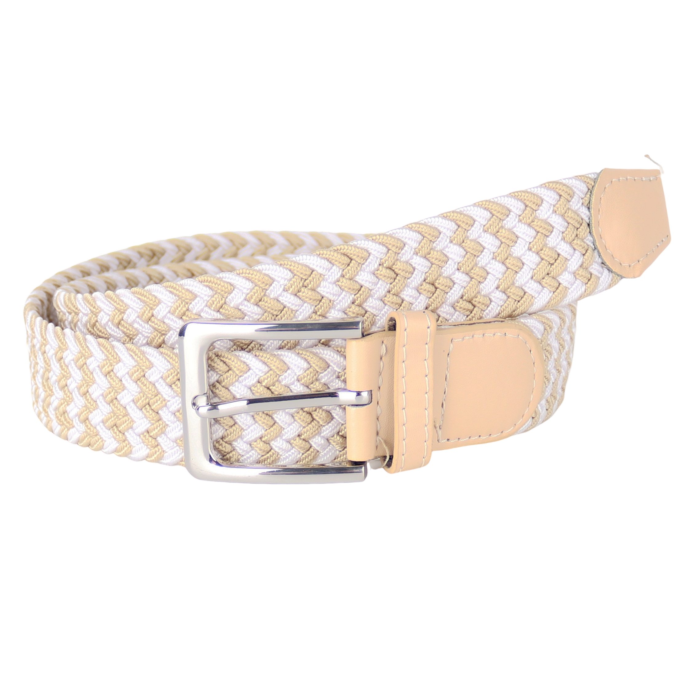 MIRROSI Flechtgürtel Elastischer Stoffgürtel Flechtgürtel für Damen und Herren (3,5CM Breit, Atemungsaktiv, Super Weich) Geflochtener Stretchgürtel Dehnbarer Gürtel UNISEX