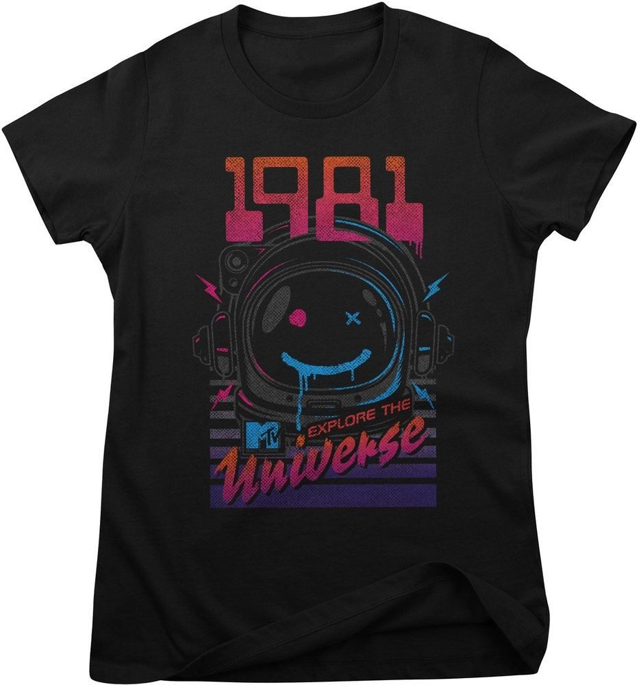 MTV T-Shirt 1981 Explore The Universe Girly Tee