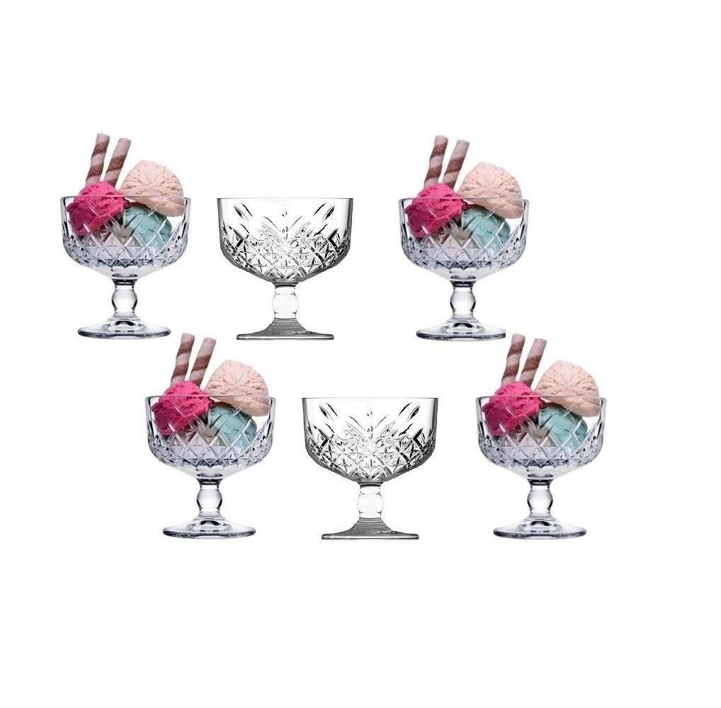 Servierschüssel Pasabahce Timeless Ice Cream Schale 6er Set