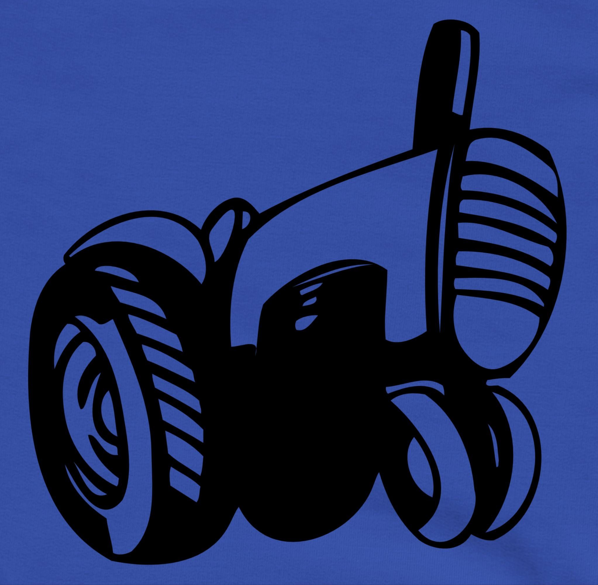 Royalblau Traktor Traktor Sweatshirt 1 Silhouette Shirtracer