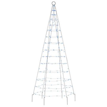 vidaXL Christbaumschmuck LED-Weihnachtsbaum für Fahnenmast 200 LEDs Blau 180 cm (1-tlg)