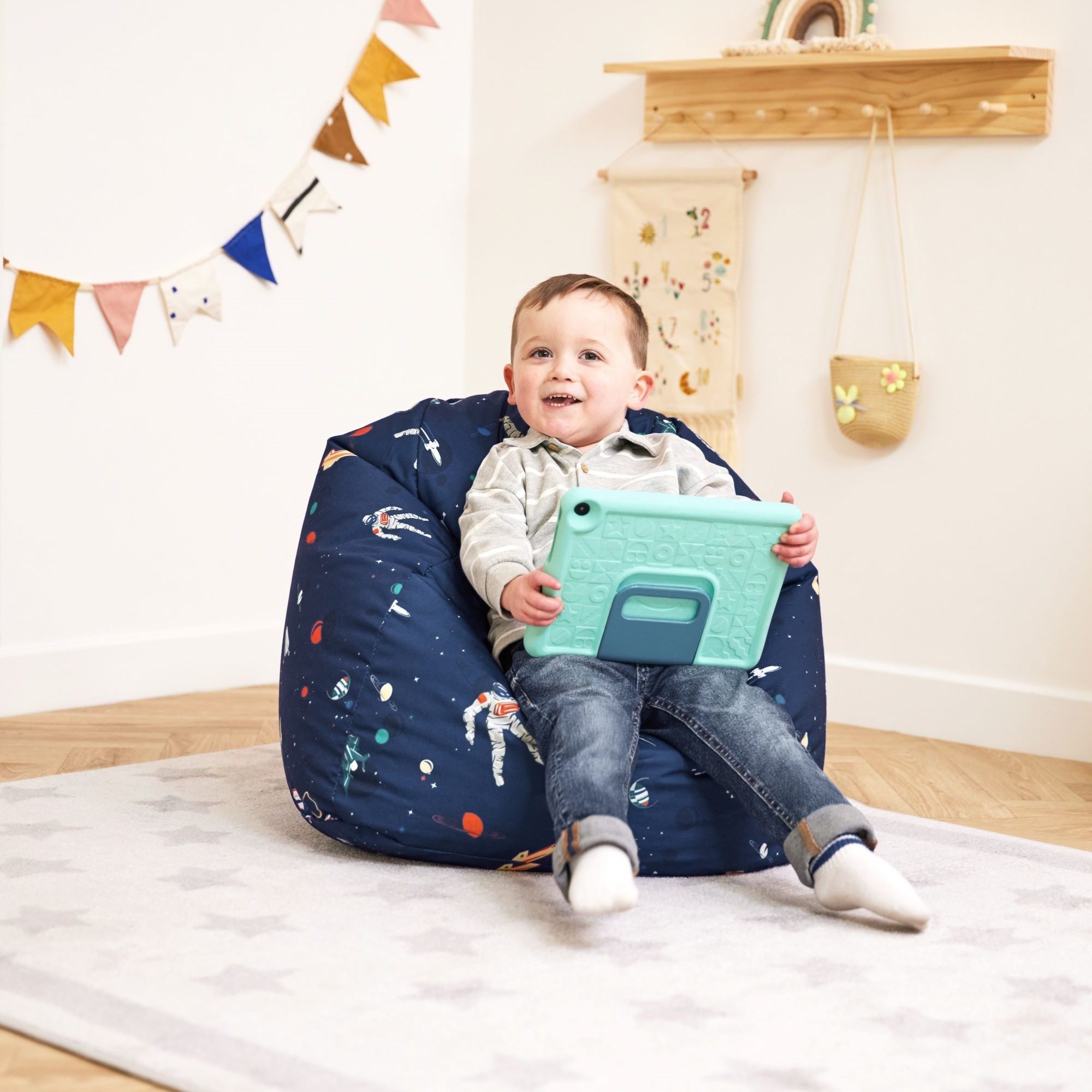 icon Sitzsack Kinder Indoor Outdoor Druck, 53x50cm, Made in Germany, für Ki günstig online kaufen