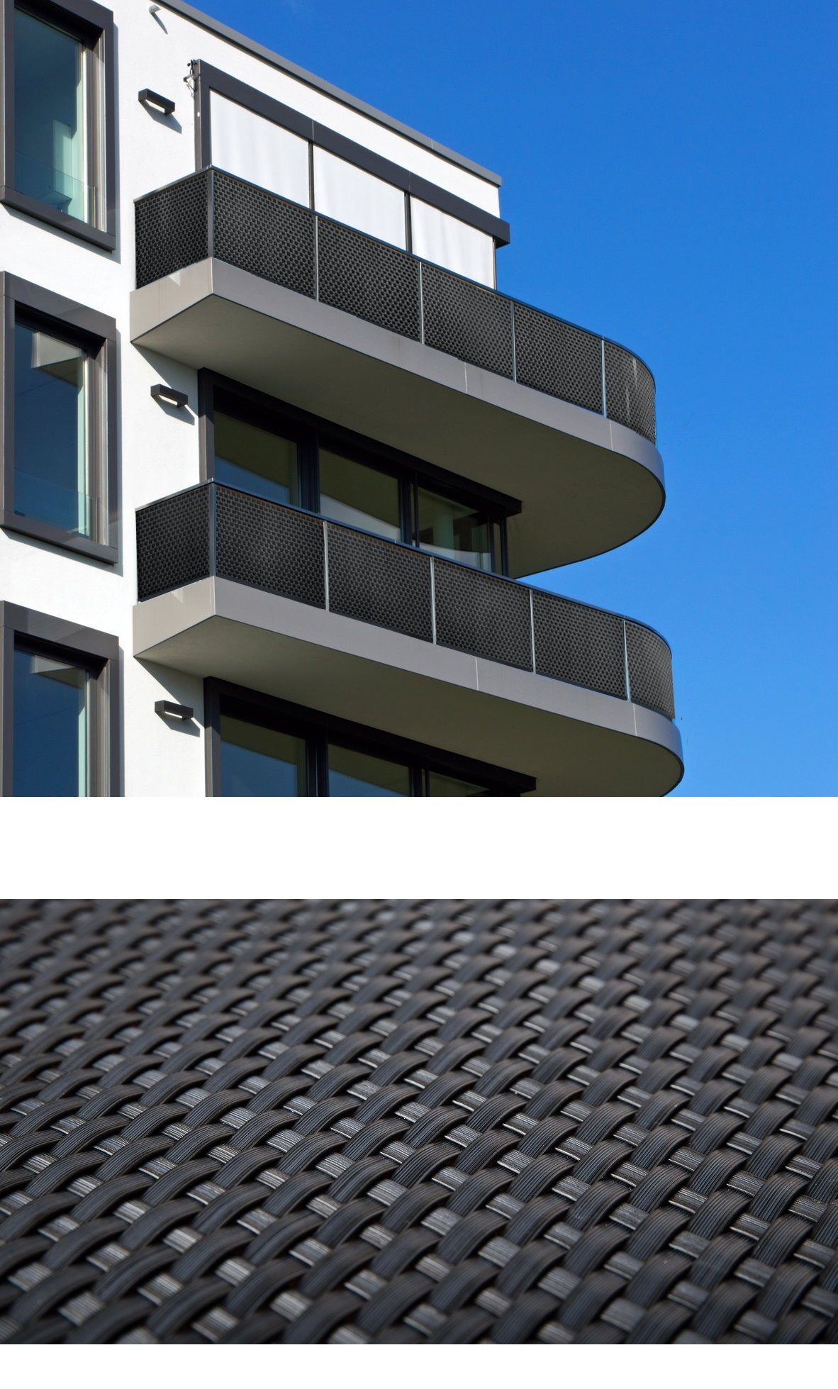 dynamic24 Balkonsichtschutz Polyrattan PVC Sichtschutzmatte 300x90 günstig online kaufen