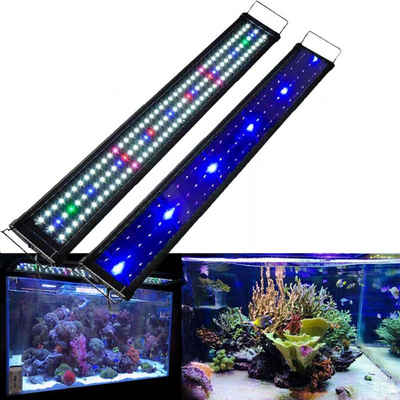 Insma LED Aquariumleuchte, LED fest integriert, Blau, Bunt, RGB+Blau Vollspektrum Aufsetzleuchte 12V 30cm