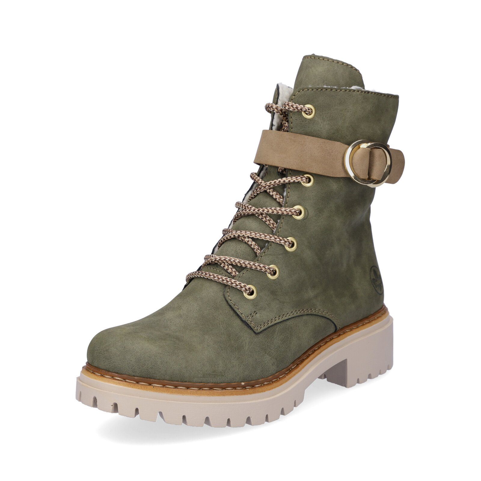 Rieker Damen Schnürboot grün Schnürboots