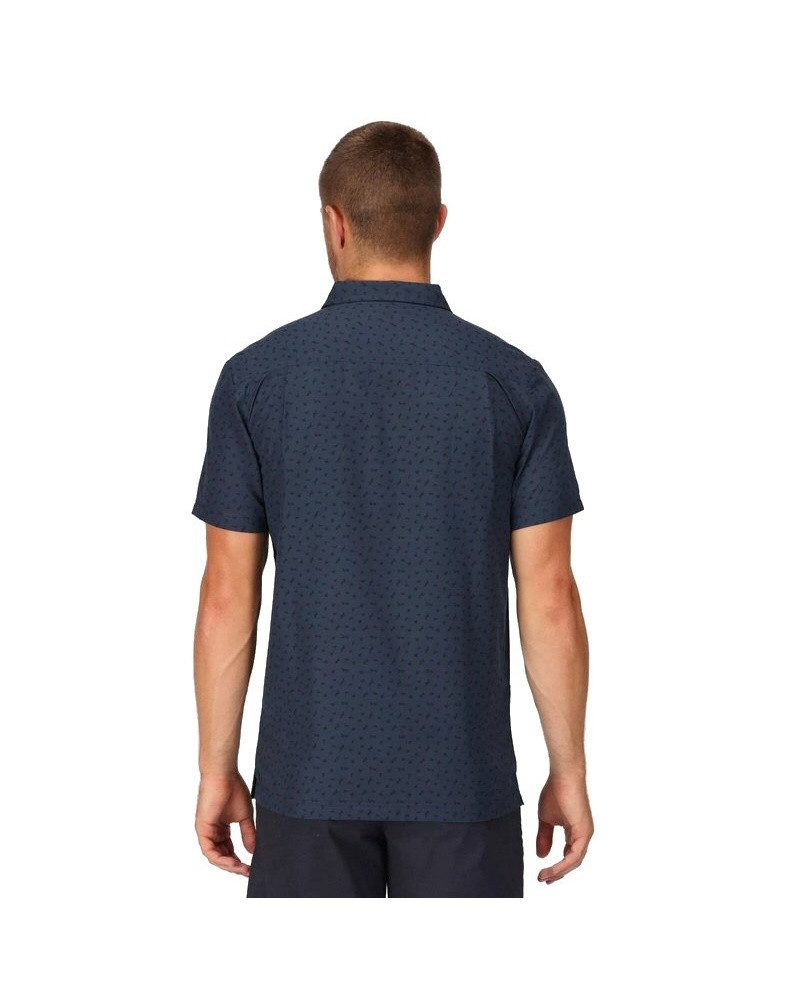 Regatta Kurzarmhemd Mindano VII (schnelltrocknend, atmungsaktiv) dunkelblau Herren