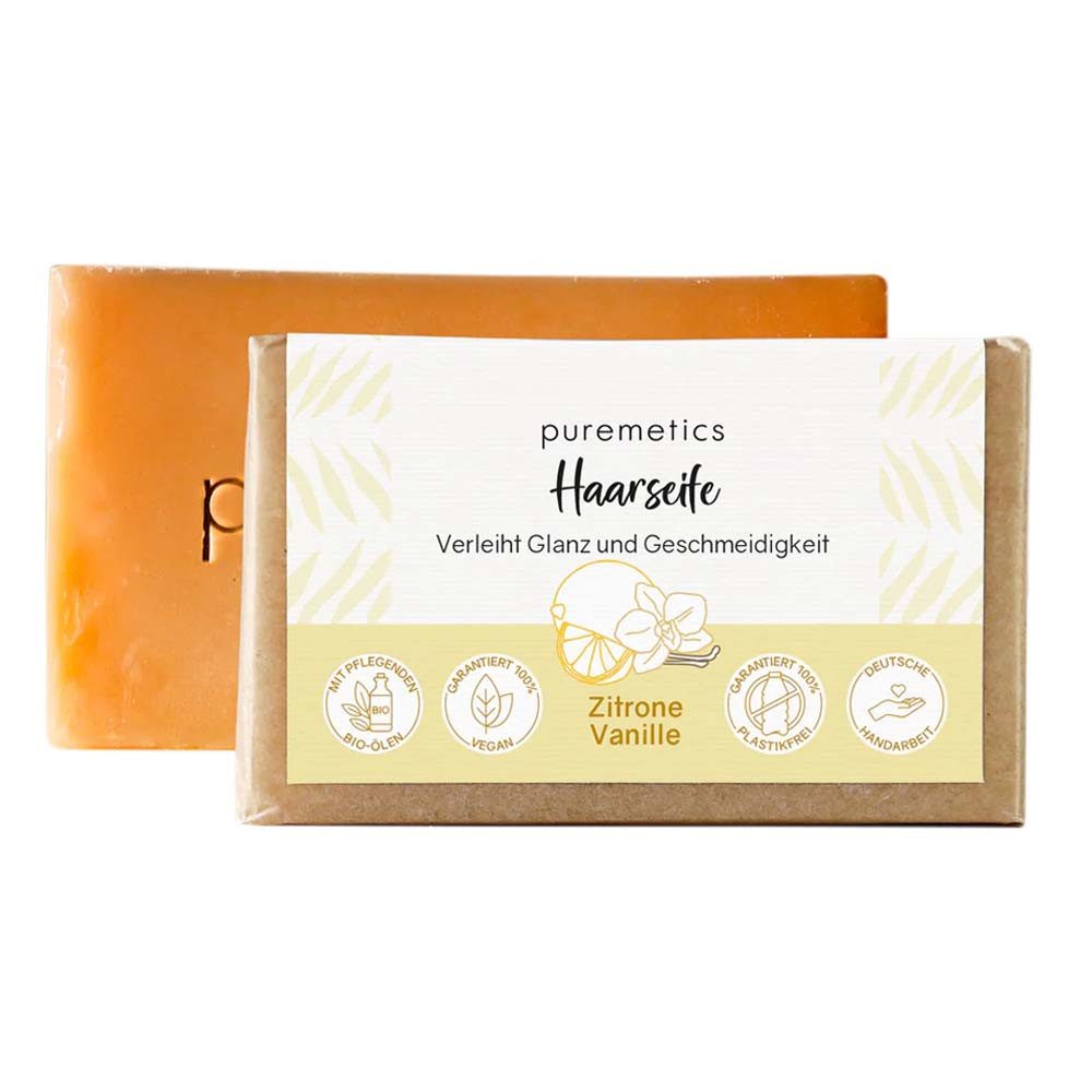 puremetics Haarseife Haarseife - Zitrone-Vanille 75g