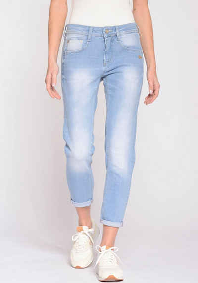 GANG Relax-fit-Jeans 94AMELIE CROPPED mit Abriebeffekten