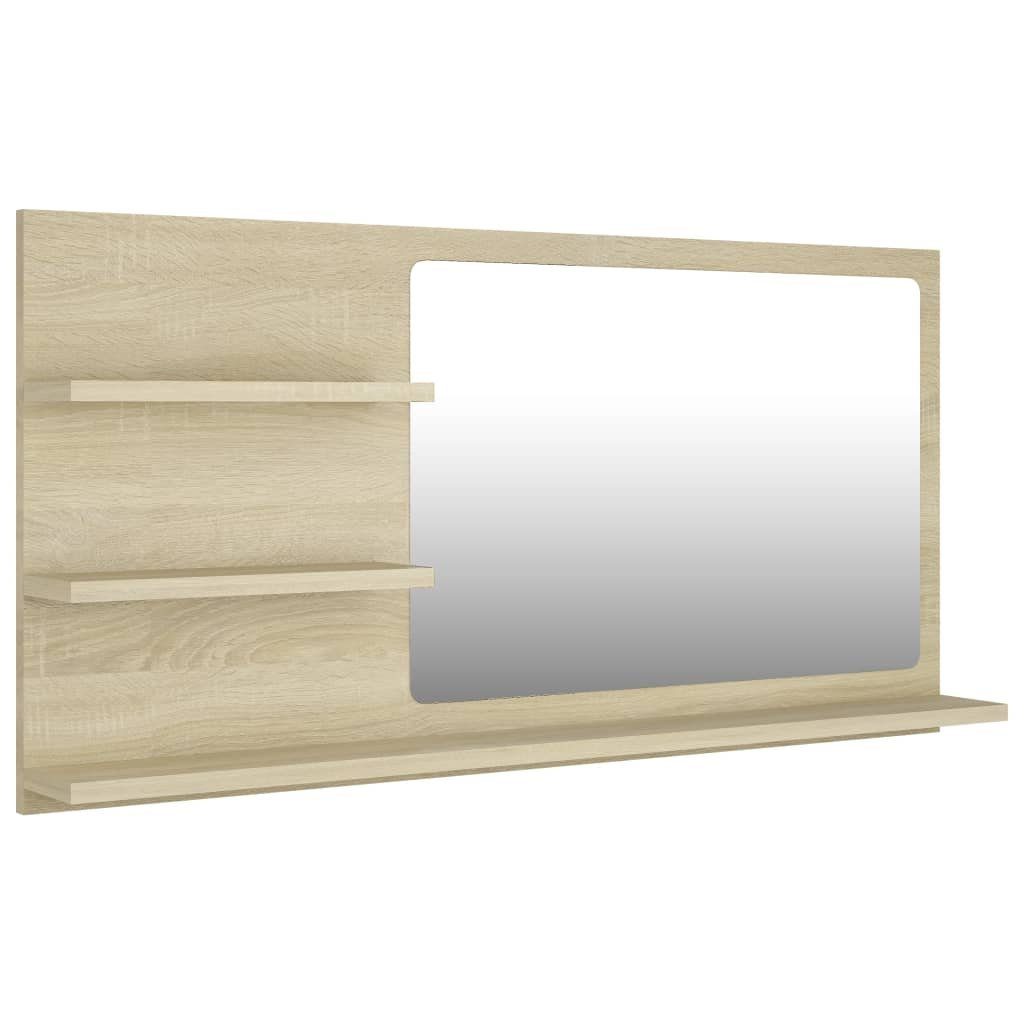 90x10,5x45 Badezimmerspiegelschrank cm Sonoma-Eiche Holzwerkstoff Sonoma Eiche Badspiegel vidaXL (1-St)