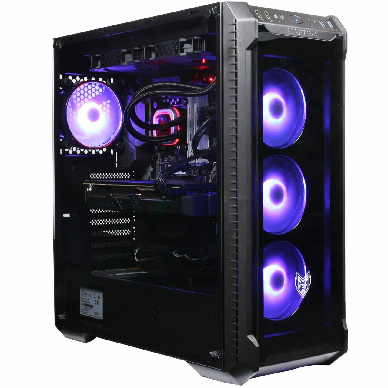CAPTIVA Advanced Gaming I66-110 Gaming-PC (Intel Core i5 12600KF, GeForce  RTX 3060 Ti, 16 GB RAM, 2000 GB SSD, Wasserkühlung)