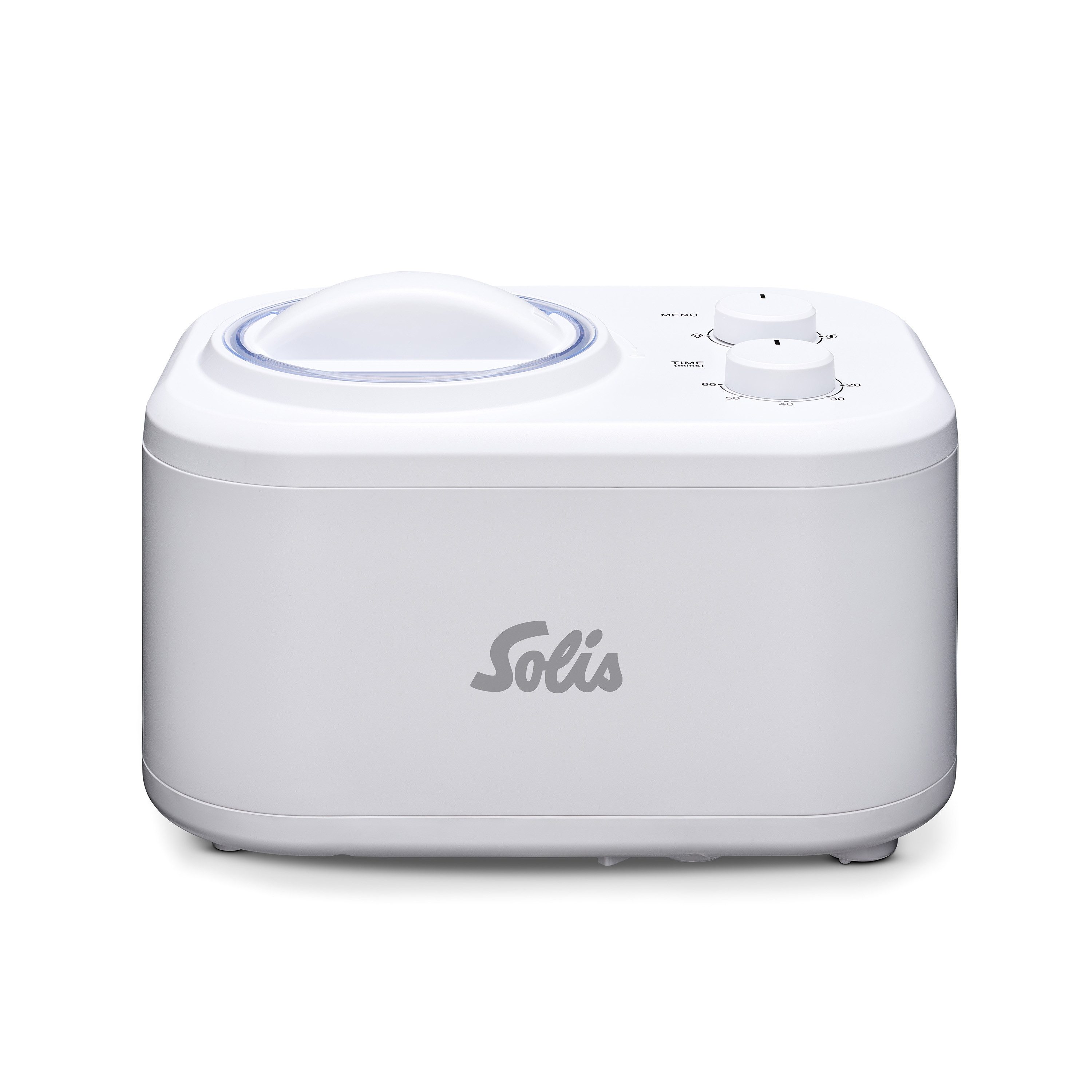 SOLIS OF SWITZERLAND Eismaschine Gelatissima, Typ 8503, 1 l, 100 W, 1 Liter, Drehregler, Timer, BPA-frei