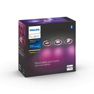 Philips Hue Einbauleuchte Centura GU10 Einbaustrahler 350lm, LED fest integriert