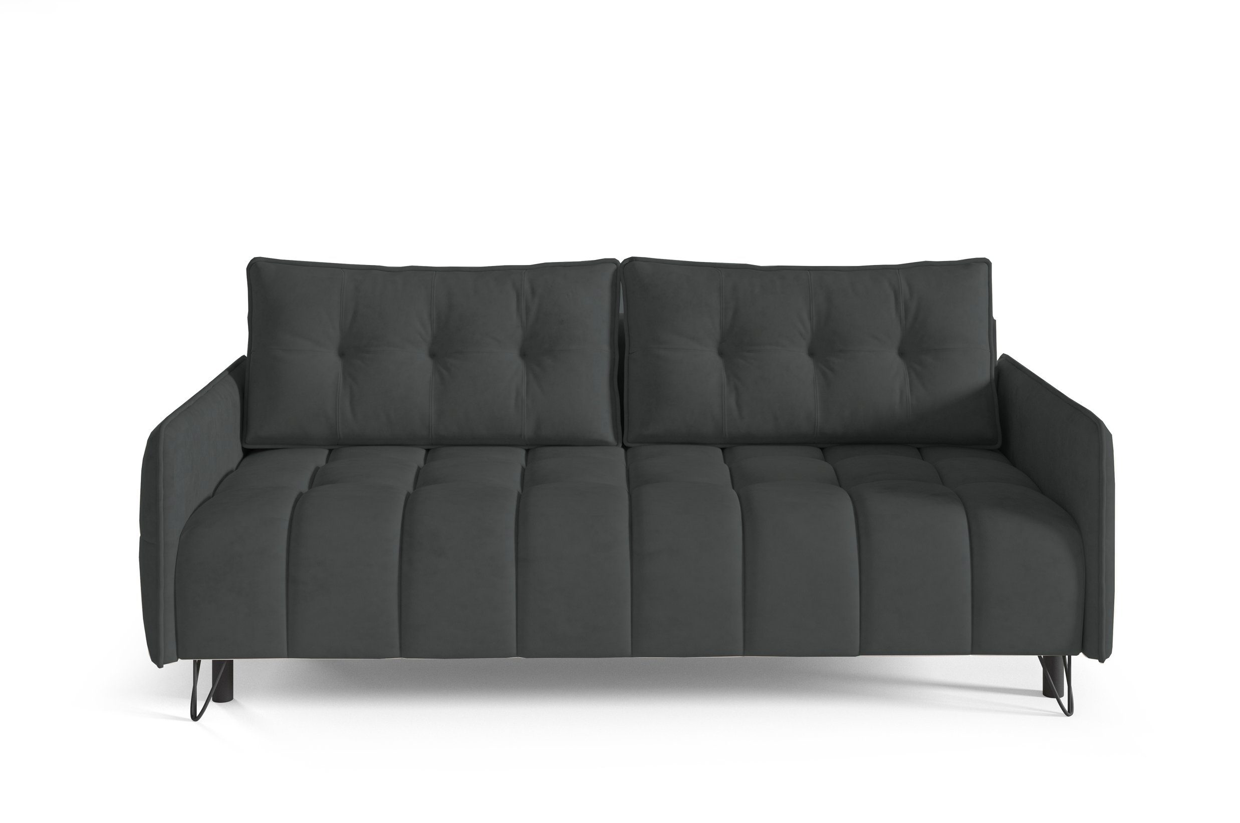 MOEBLO Schlafsofa PLUM, Sofa Couch für Wohnzimmer Polstersofa Sofagarnitur Wohnlandschaft mit Bettfunktion - (BxHxT): 218x95x104 cm, mit Schlaffunktion und Bettkasten