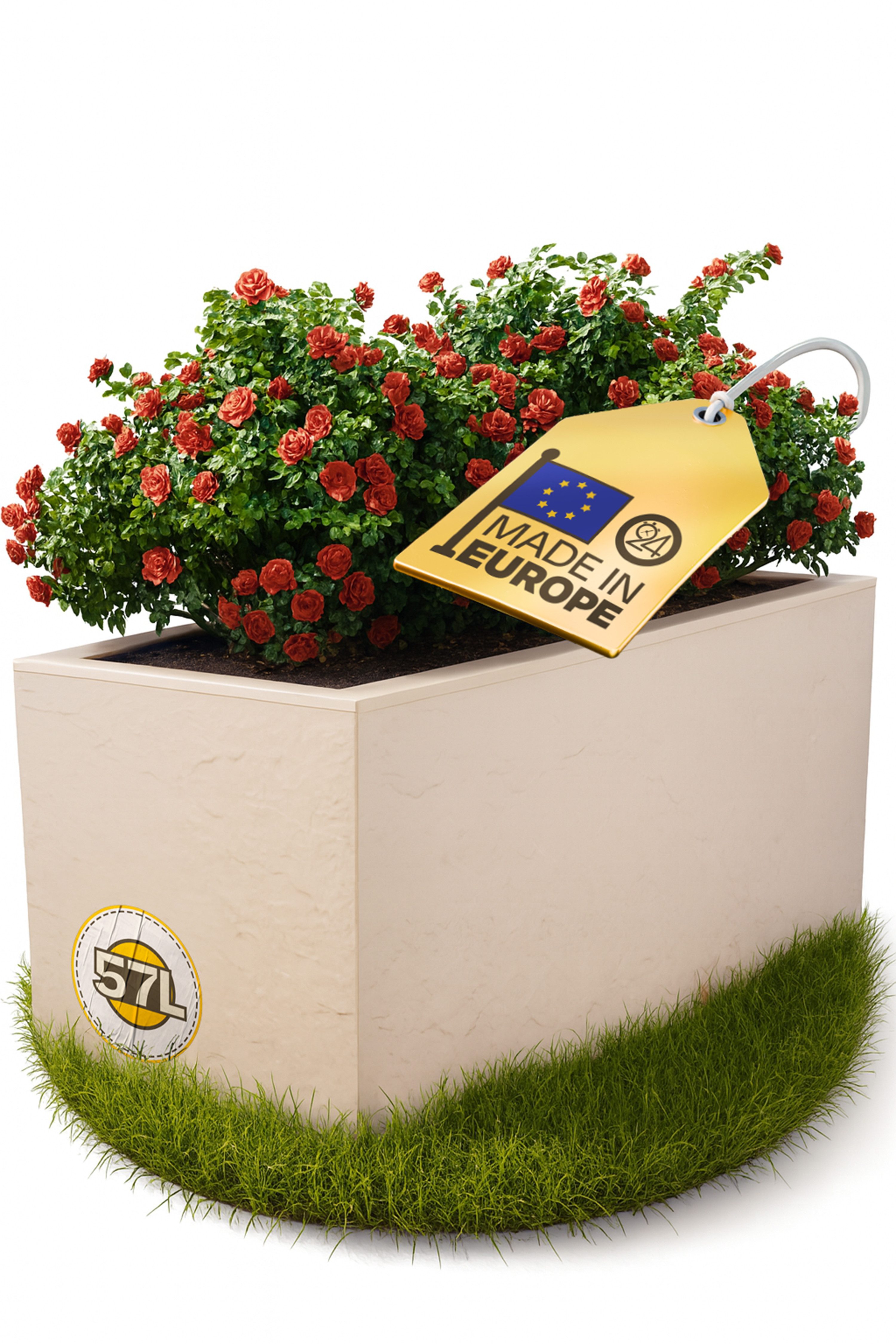 ONDIS24 Blumenkasten Vulkan 57L Gestein/Basalt Optik günstig online kaufen