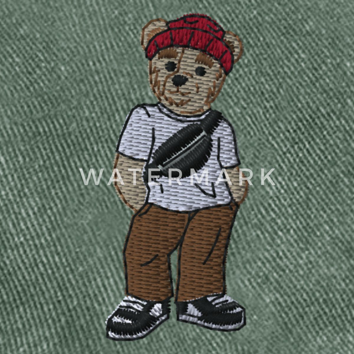 Spreadshirt Baseball Cap Gestickter Teddy Im günstig online kaufen