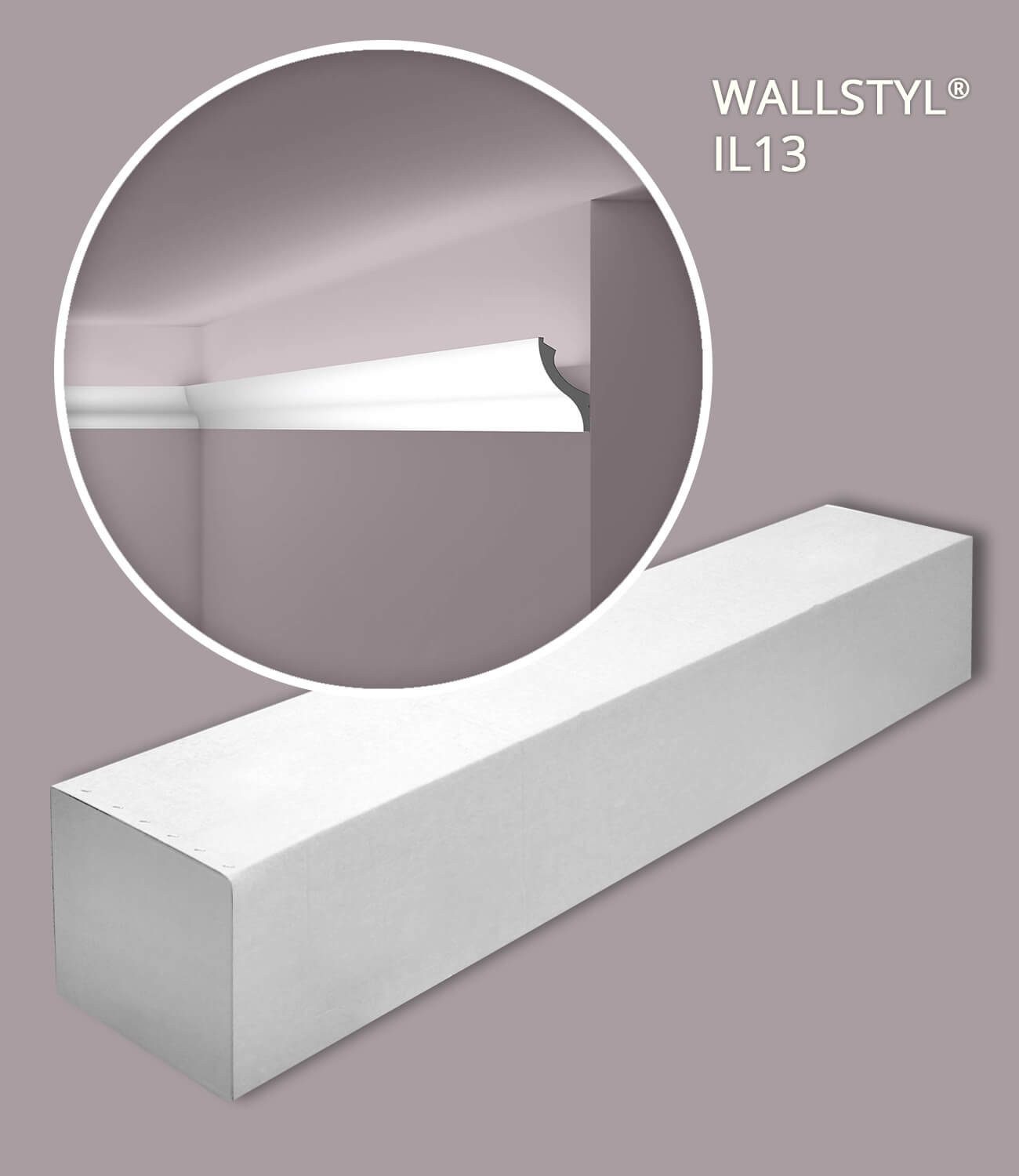 NOËL & MARQUET by nmc Deckenleiste NMC IL13-box Eckleisten 1 Karton SET mit 15 Stuckleisten 30 m, kleben, Extrudiertes Polystyrol (HDPS), 1 x Karton SET, Eckleisten 1 Karton SET mit 15 Stuckleisten 30 m