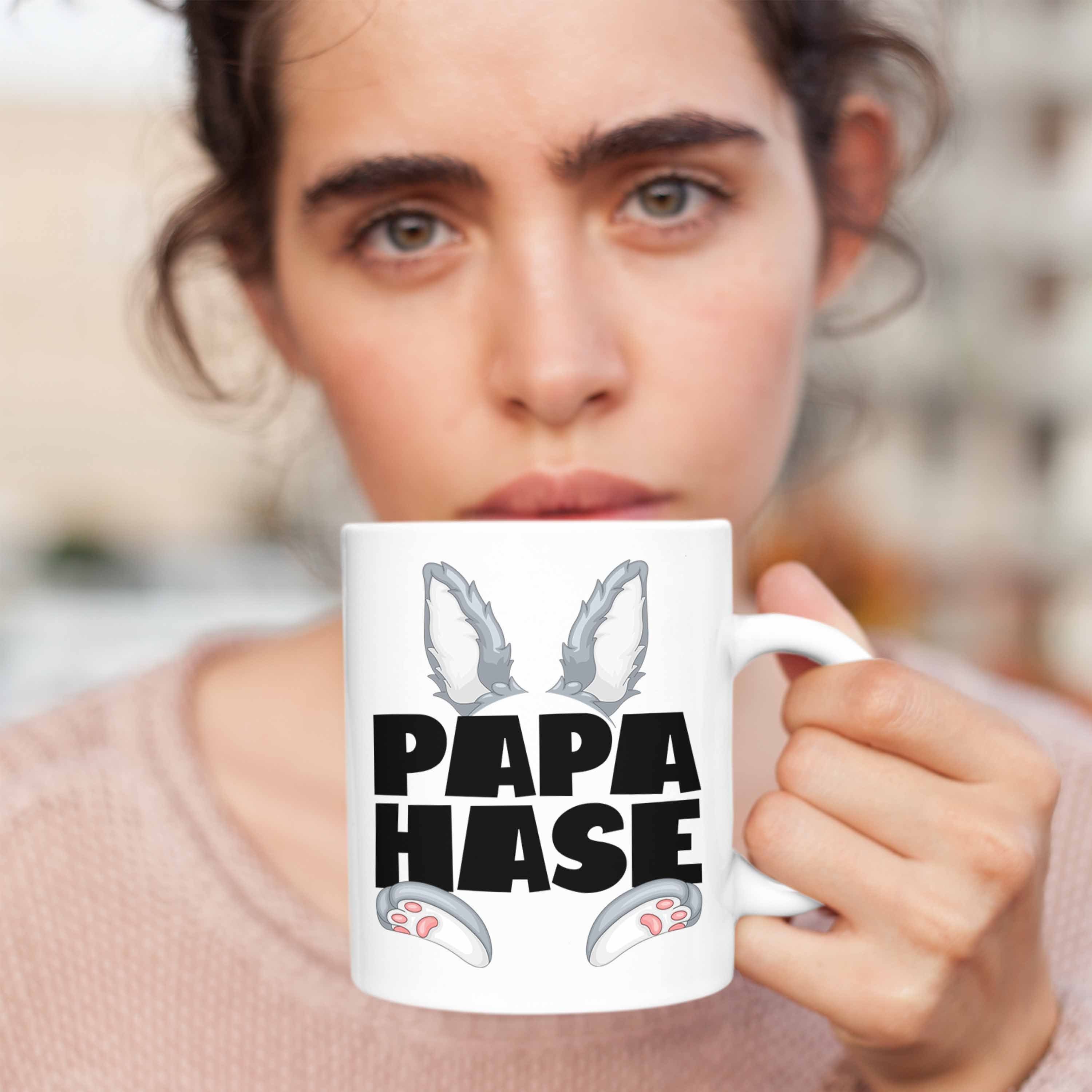 Tasse Papa Weiss Trendation Hase für Be Geschenk Tasse Geschenkidee Kaffee-Becher Hasen-Vater