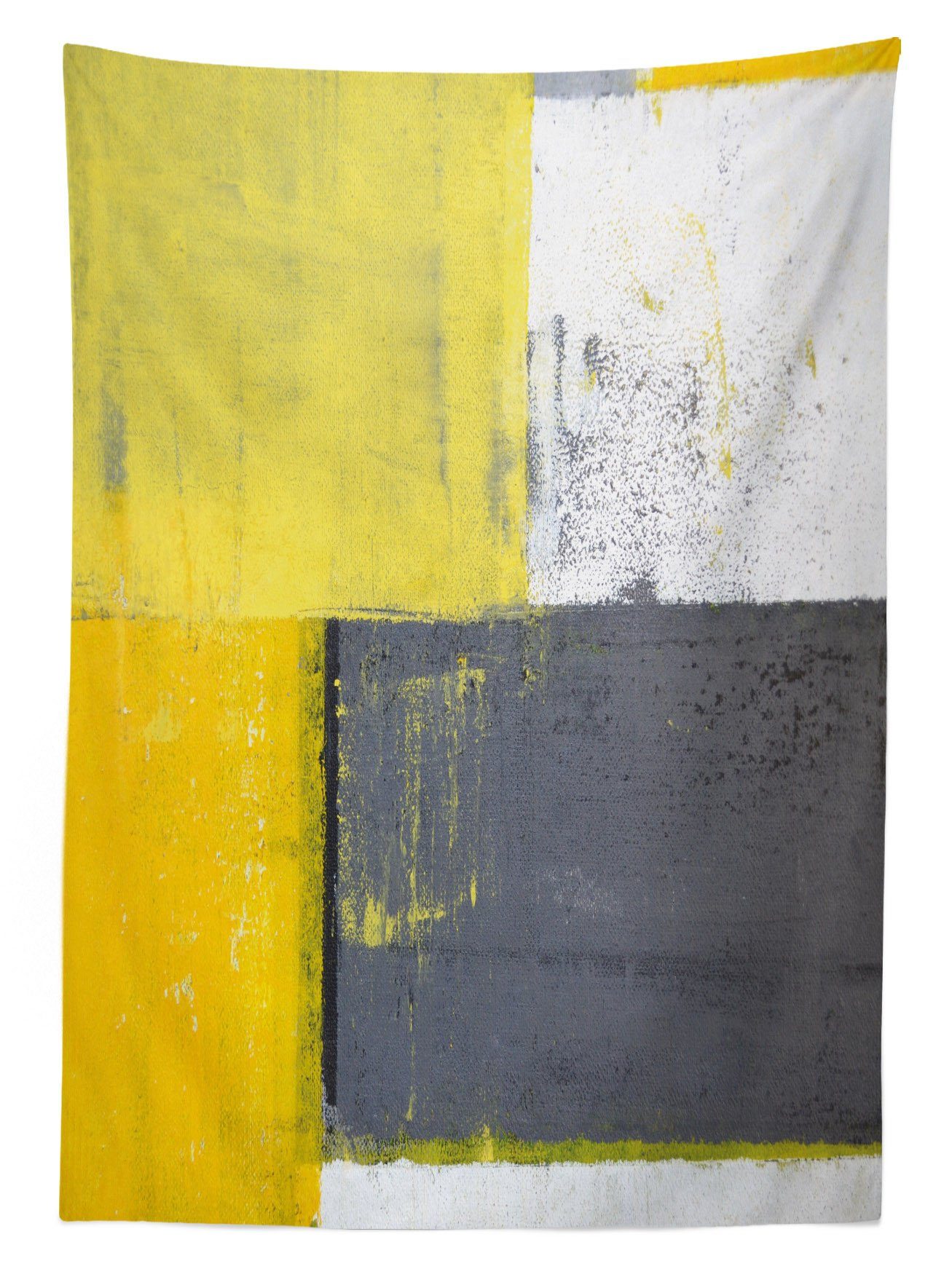 Abakuhaus Tischdecke Farbfest Für Klare Bereich Waschbar Pale Abstrakt den Außen Yellow Squares geeignet Farben