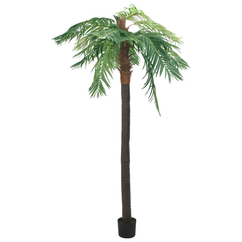 Kunstpflanze Künstliche Palme Phönix mit Topf 305 cm Grün, furnicato, Höhe 305 cm