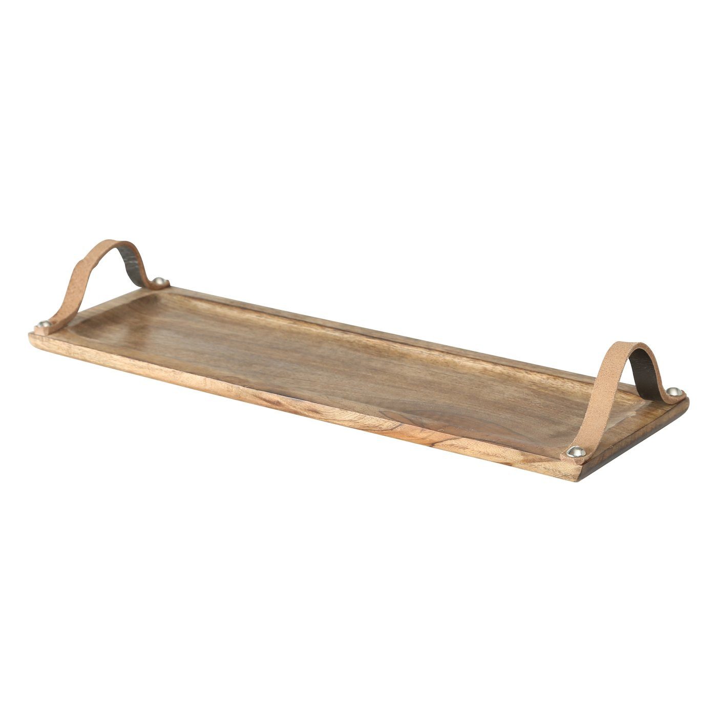 BOLTZE GRUPPE GmbH Dekotablett Dekotablett Malus Mangoholz B.13 L.38 cm Stückpreis