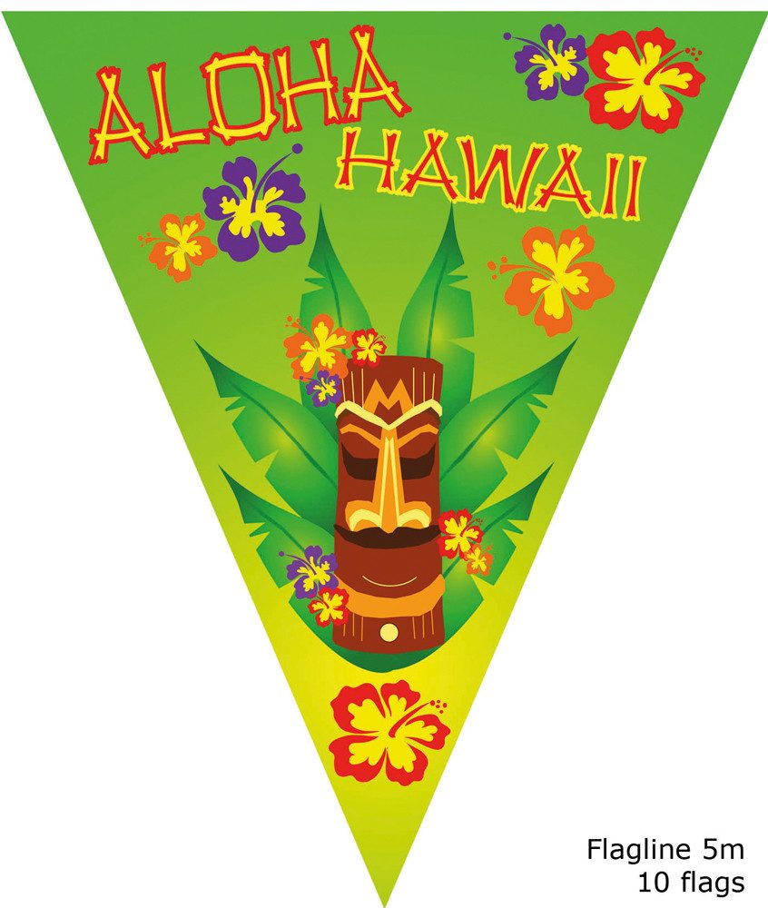 Funny Fashion Wimpelkette Aloha Hawaii Party Artikel zur Аксессуары для дома - Wimpel