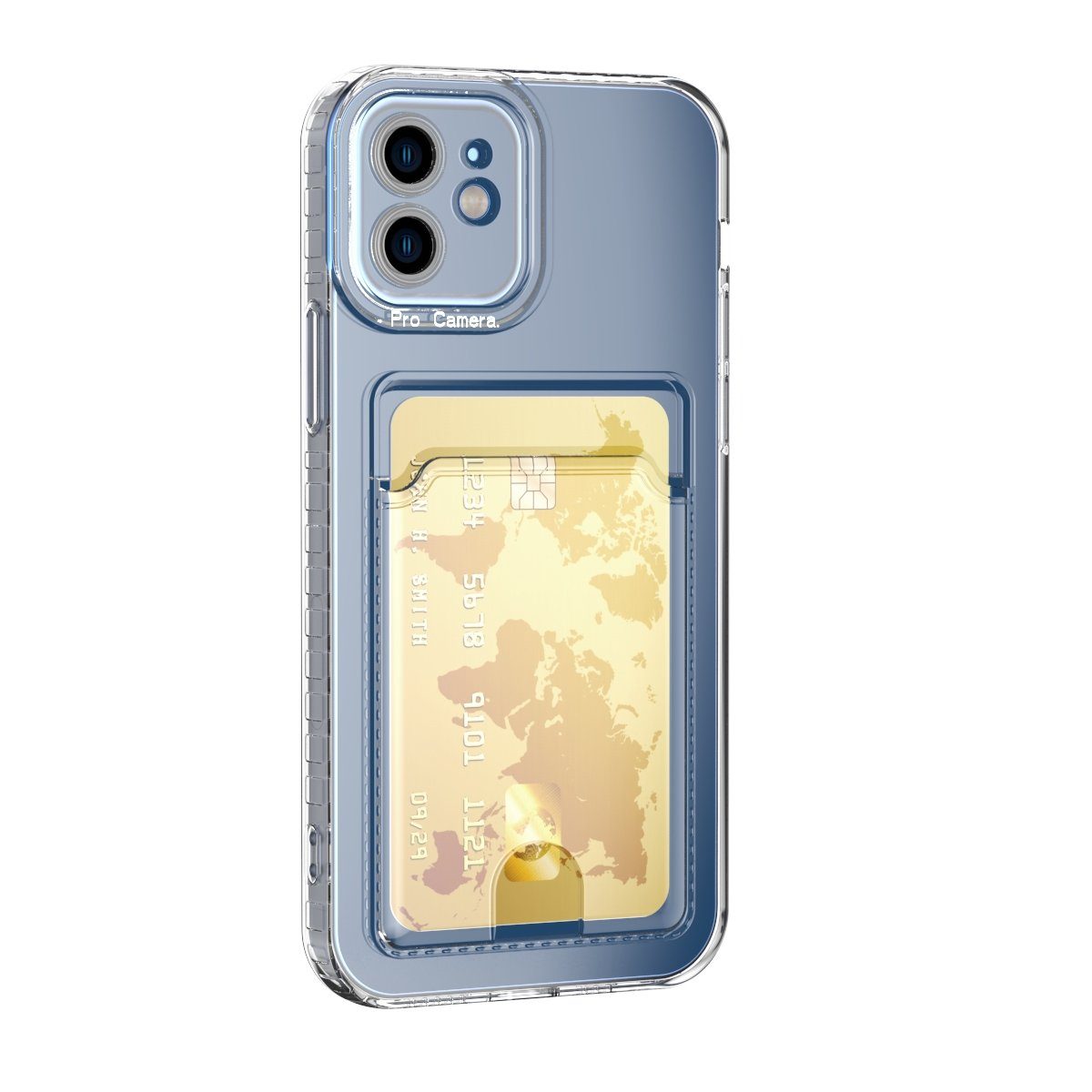 Protectorking Handyhülle Schutzhülle für iPhone 11 Pro Max Kamera Case 6,5  Zoll, Handyhülle mit integriertem Kartensteckplatz, leicht überstehender  Rand zum Displayschutz und Kamera Schutz.