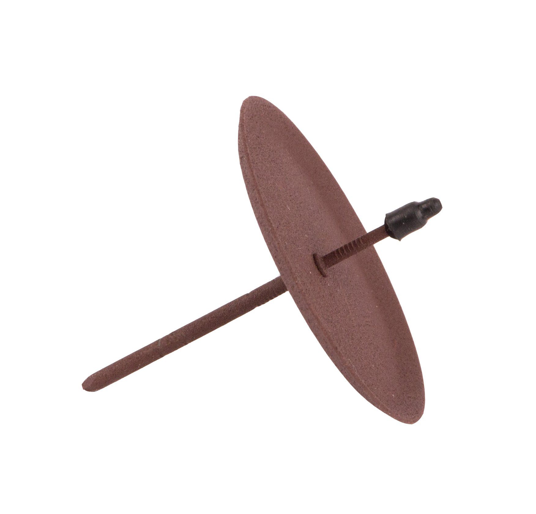 BigDean Kerzenständer 4x Kerzenhalter Adventskranz Rost Braun Ø 6cm Kerzenteller zum Stecken (Set, 4 St., Kerzenhalter), Adventskranz Kerzenhalter, Rostbraun, Stabile Dorne, 6cm Durchmesser