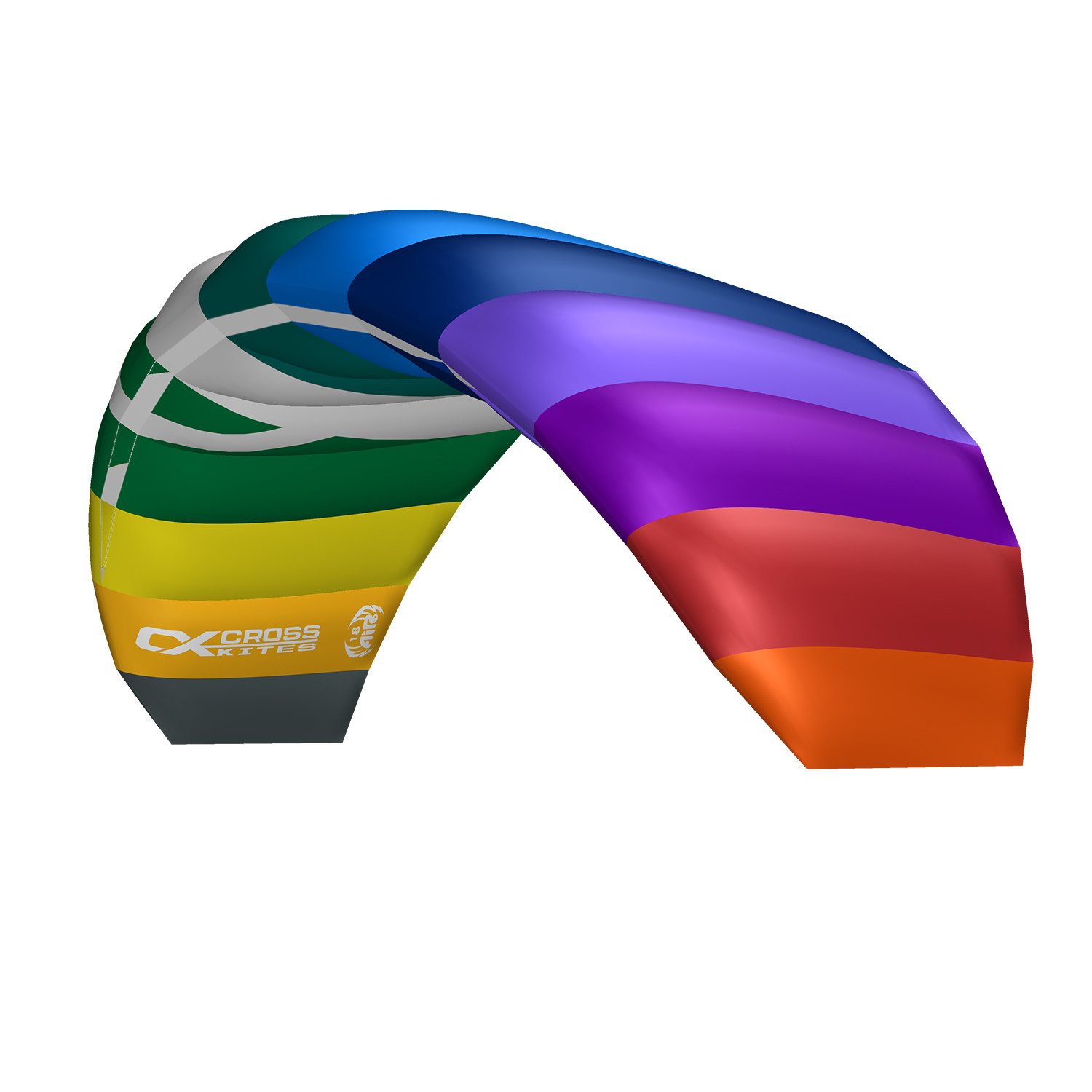 CrossKites Flug-Drache Lenkmatte Air 1.8 R2F Allround Lenkdrachen Zweileiner Kite, R2F Ausstattung (Ready to Fly) inkl. Leinen und Lenkschlaufen