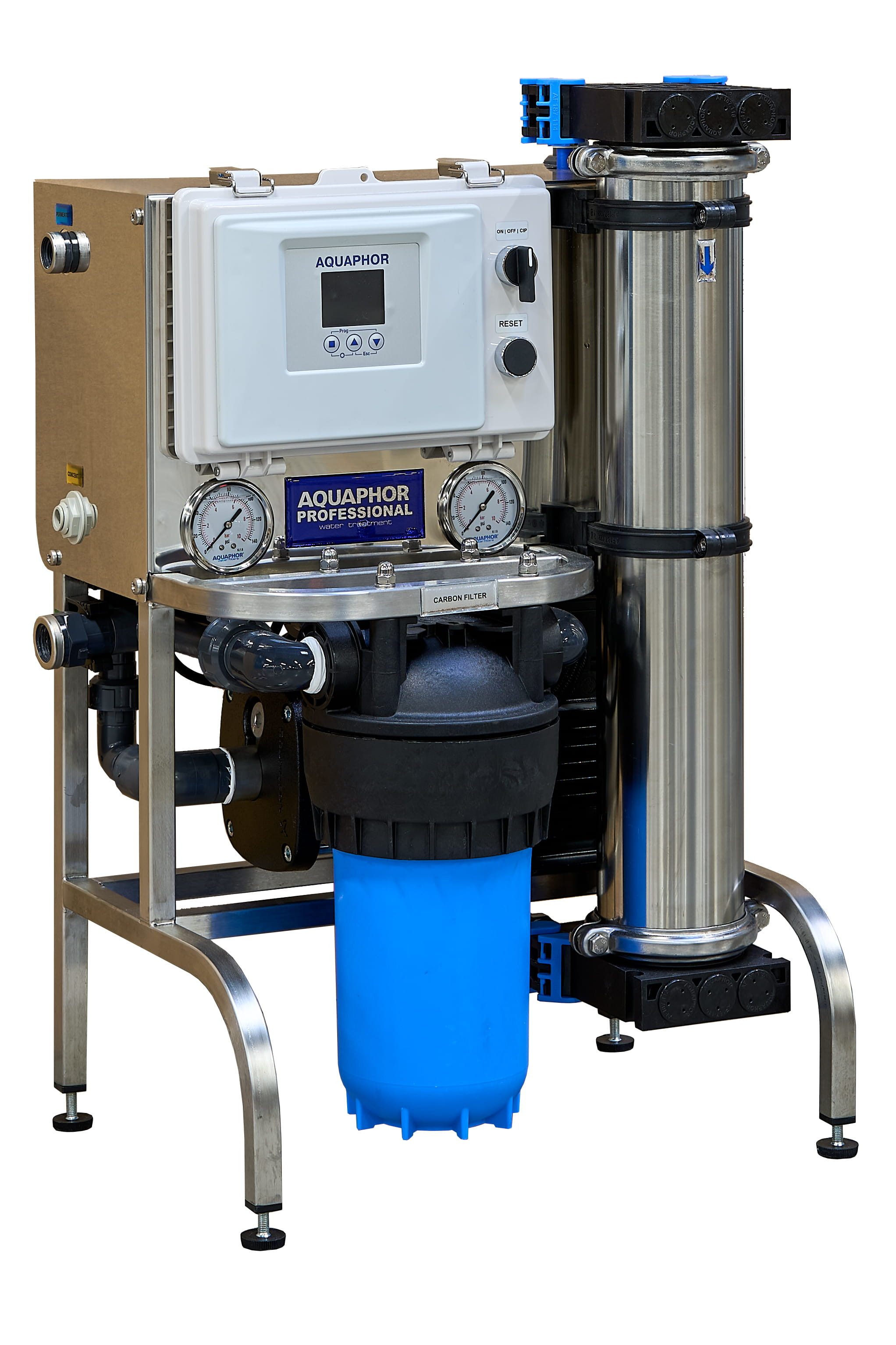 Aquintos Wasseraufbereitung Osmoseanlage Umkehrosmose-Anlage APRO-150-SST, für Umkehrosmose, Edelstahlausführung