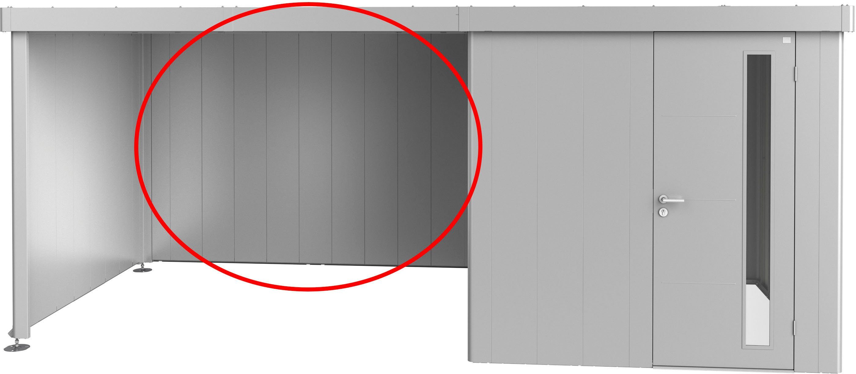 Biohort Gerätehaus-Rückwand, BxH:299x200 cm, für Seitendach von Neo 2A-4D,  Individuell planbar
