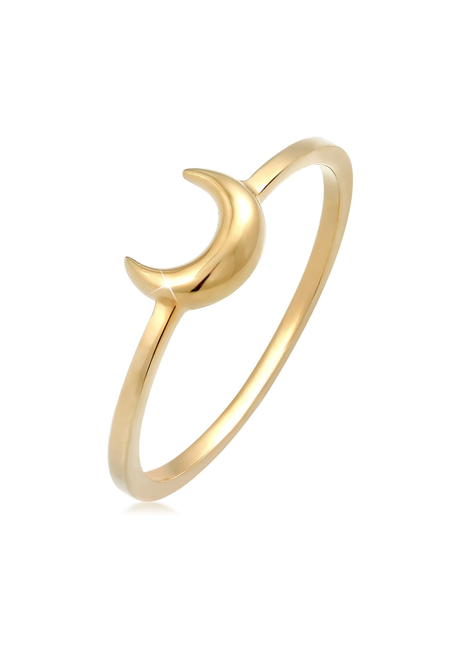 Fingerring Halbmond Mond Astro Basic 925 Silber