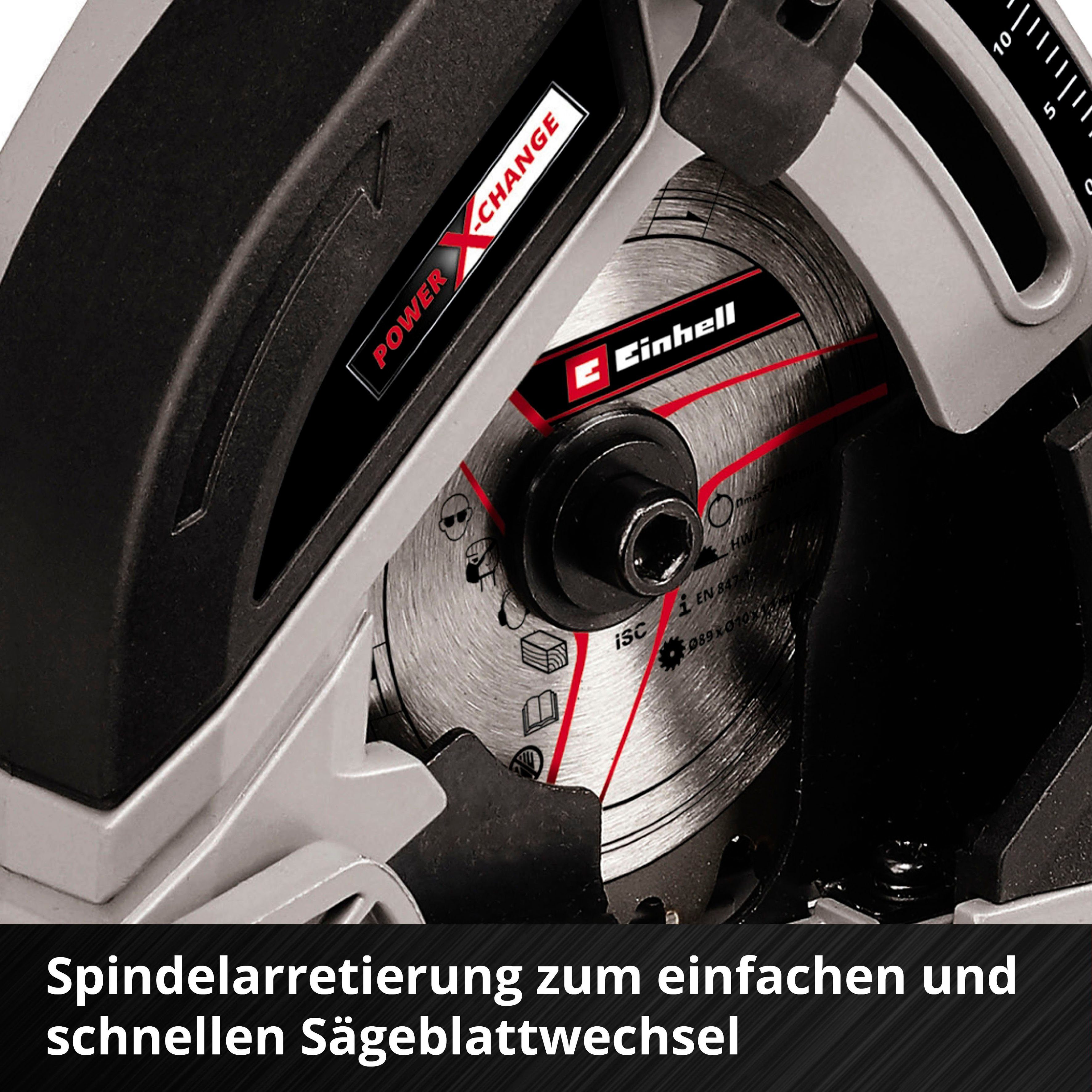 Einhell Akku-Handkreissäge TE-CS 18/89 Li - Mini, Solo, ohne und Ladegerät Akku