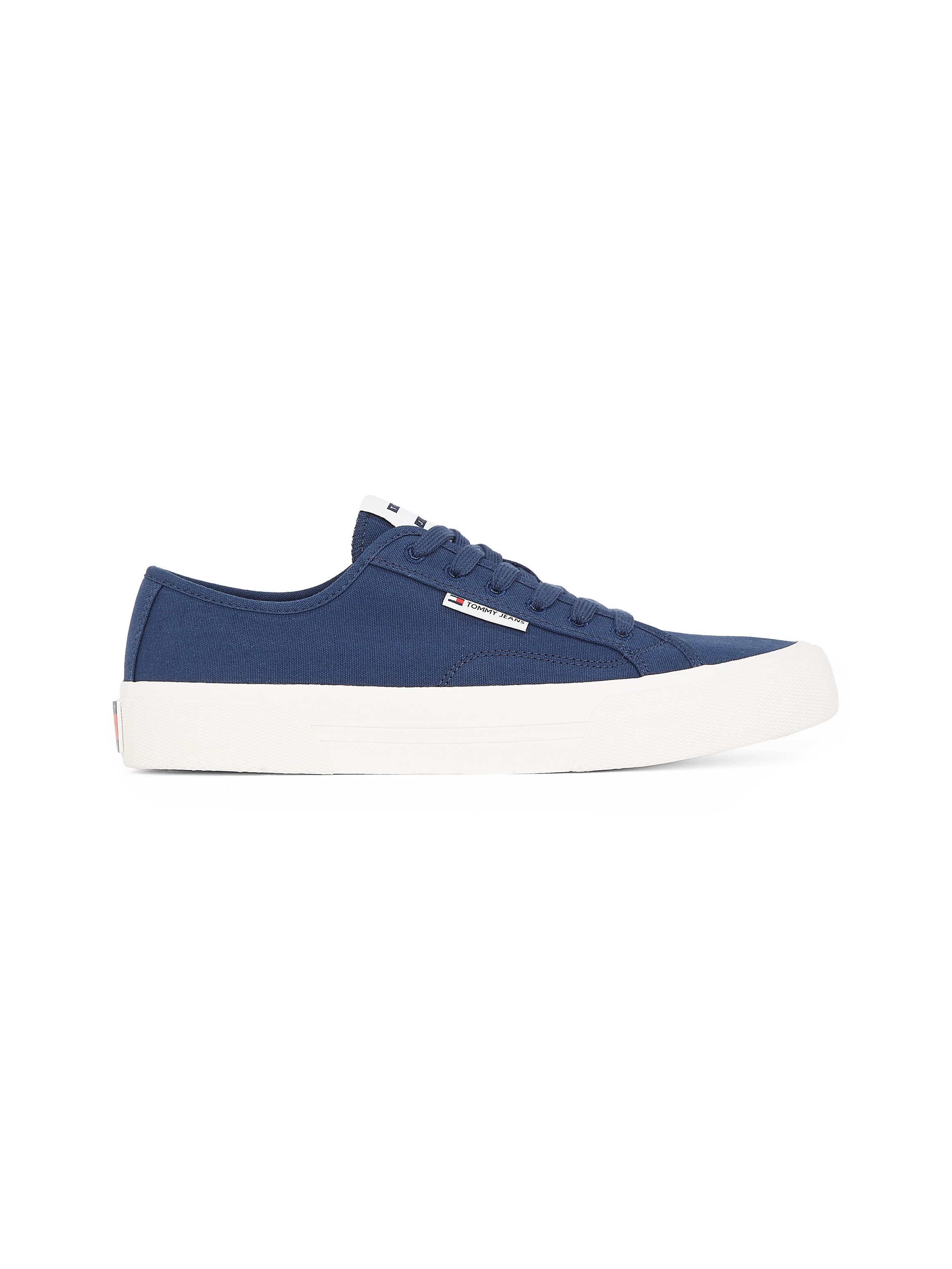Tommy Jeans TJM LACE UP CANVAS COLOR Sneaker, Freizeitschuh, Halbschuh, Schnürschuh mit Logo-Aufnäher an der Zunge