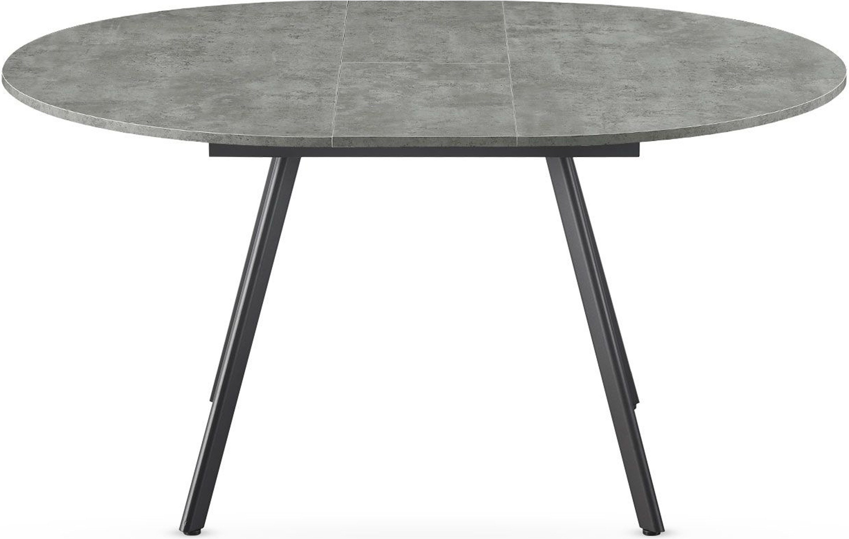 B&D home Esstisch TILL, ausziehbar 120-160 cm mit Butterfly-Einlage, Gestell in Schwarz/Weiß