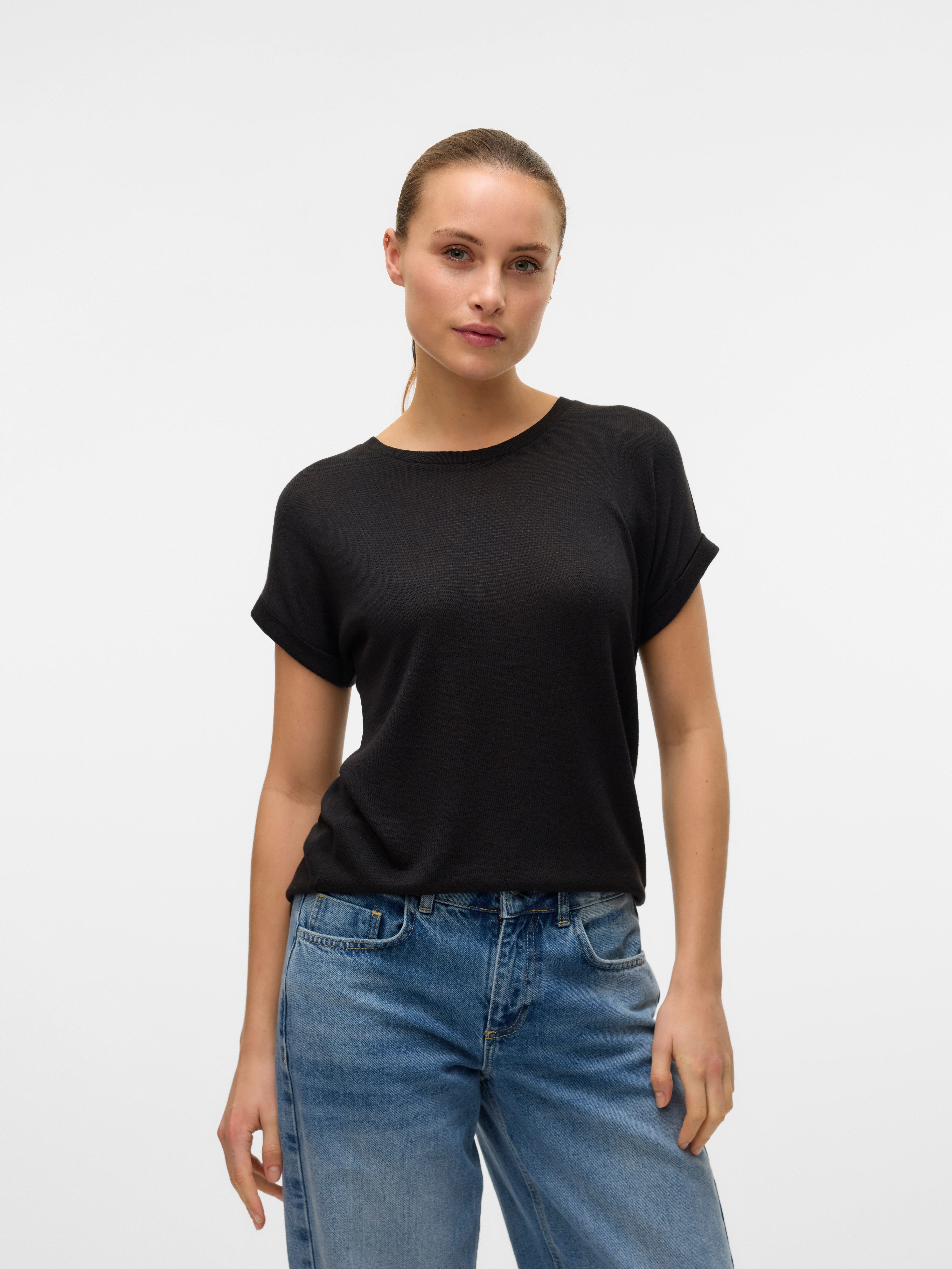 Vero Moda Kurzarmpullover VMBRIANNA SS O-NECK günstig online kaufen
