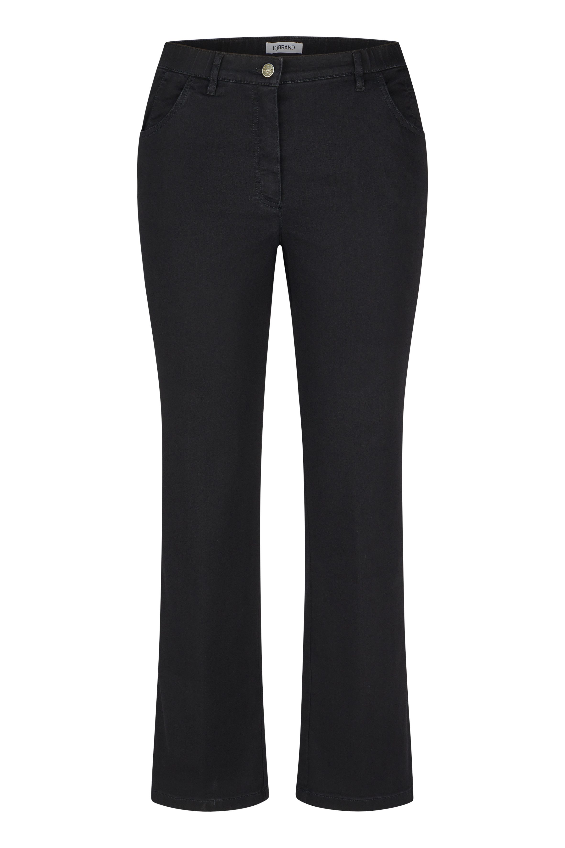 KjBRAND Straight-Jeans Jeans Betty straight leg Sehr bequem durch Baumwoll- Super- Stretch, Satin Optik