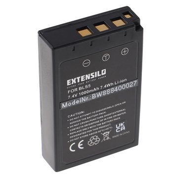 Extensilo kompatibel mit Olympus Pen E-PM1, E-PM2 Kamera-Akku Li-Ion 1000 mAh (7,4 V)